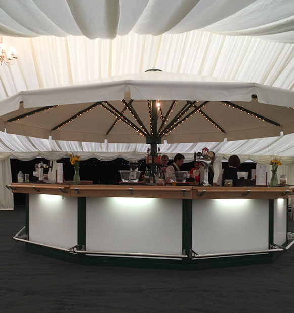 Indoor & Outdoor Umbrella Bars for Hire Bertha